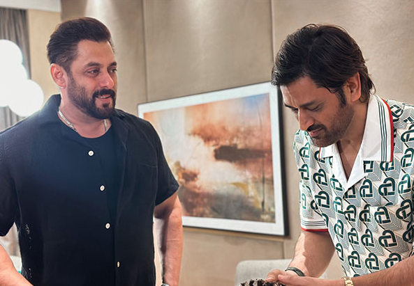 Salman Khan and MS Dhoni | Image: Instagram