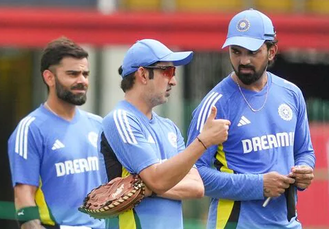 Virat Kohli, Gautam Gambhir and KL Rahul | Image: Getty Images