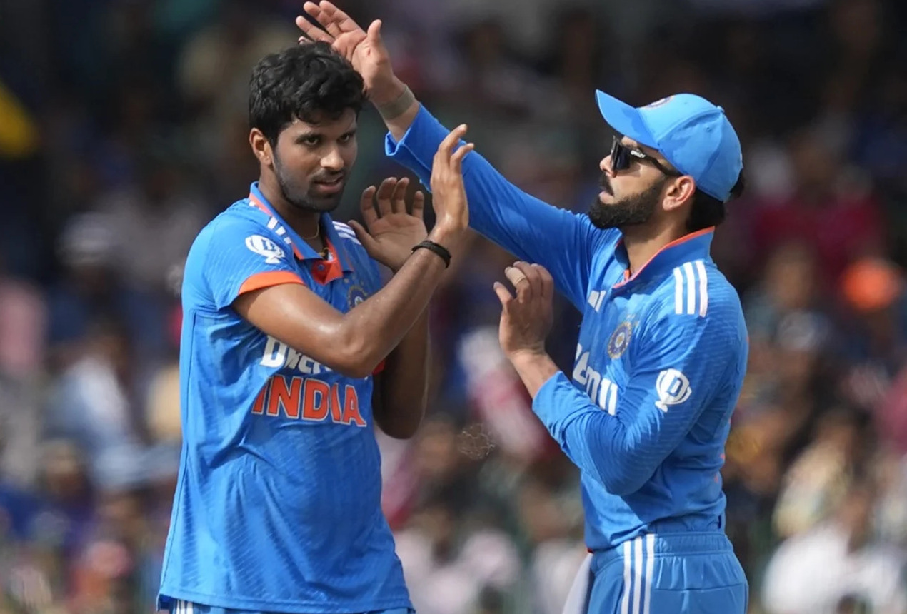 Washington Sundar and Virat Kohli | IND vs SL | Image: Getty Images