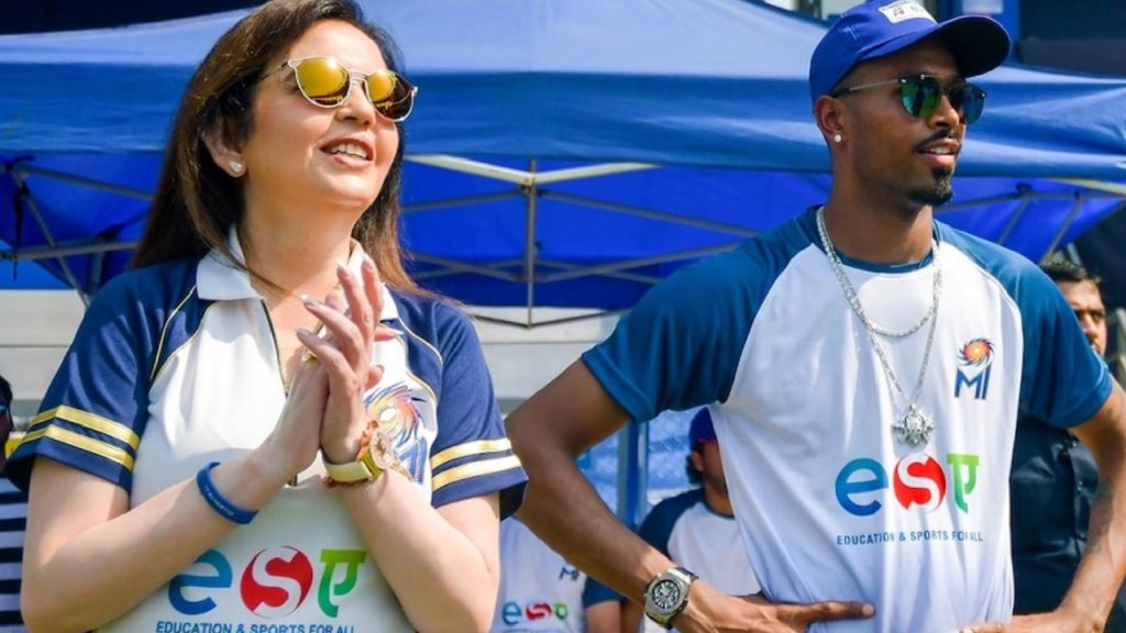 Hardik Pandya and Nita Ambani