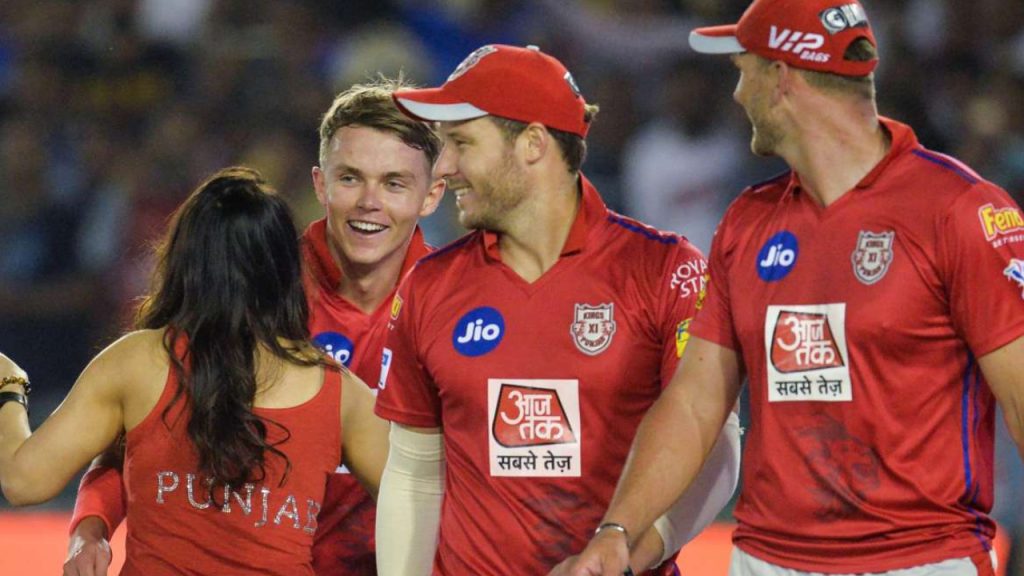 Sam Curran and Preity Zinta