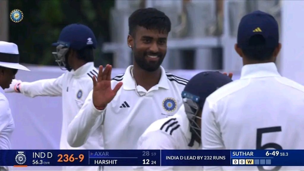 Manav Suthar, duleep trophy 2024