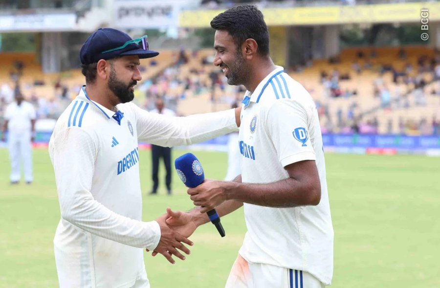 Ravichandran Ashwin and Rohit Sharma