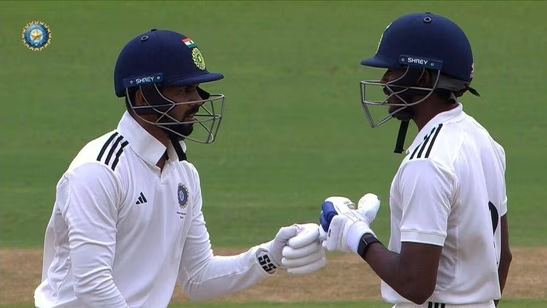 Ruturaj Gaikwad and B. Sai Sudharsan | Duleep Trophy | Image: Twitter