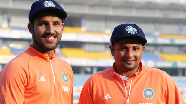 Dhruv Jurel and Sarfaraz Khan | IND s NZ | Image: Getty Images