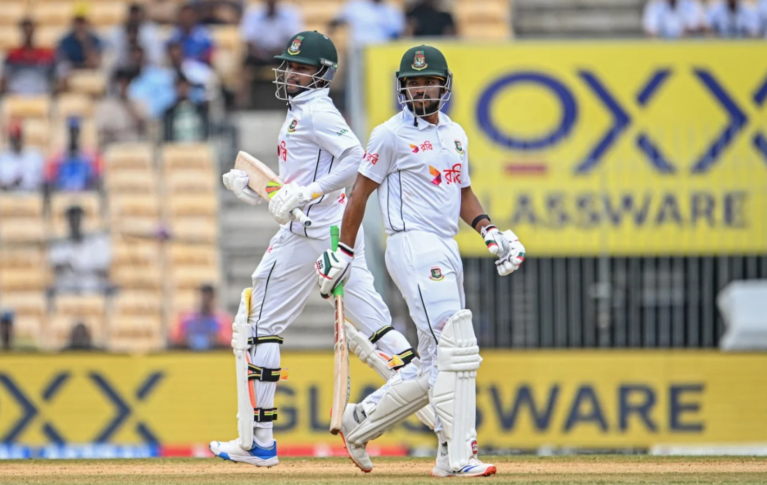 Shakib Al Hasan and Najmul Hossain Shanto | IND vs BAN | Image: Getty Images