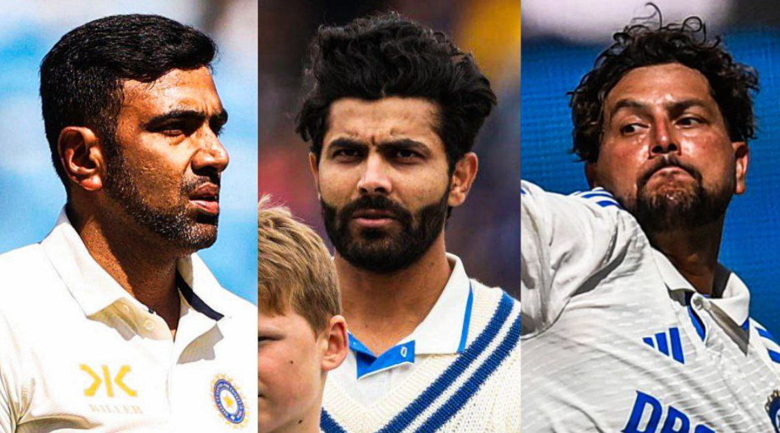 R. Ashwin. Ravindra Jadeja and Kuldeep Yadav | Image: Twitter