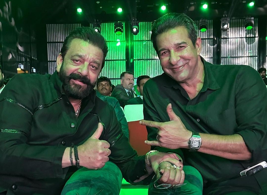 Wasim Akram and Sanjay Dutt | ক্রিকেট | Image: Instagram