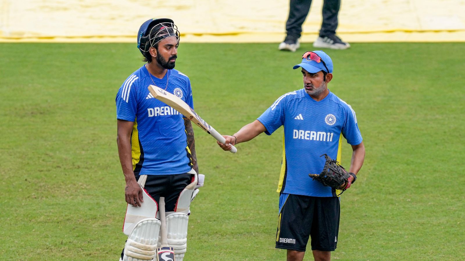 KL Rahul and Gautam Gambhir | IND vs NZ | Image: Getty Images