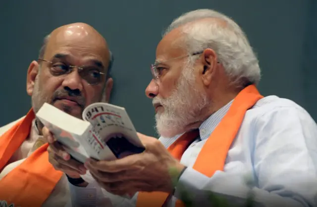 Narendra Modi and Amit Shah, team india