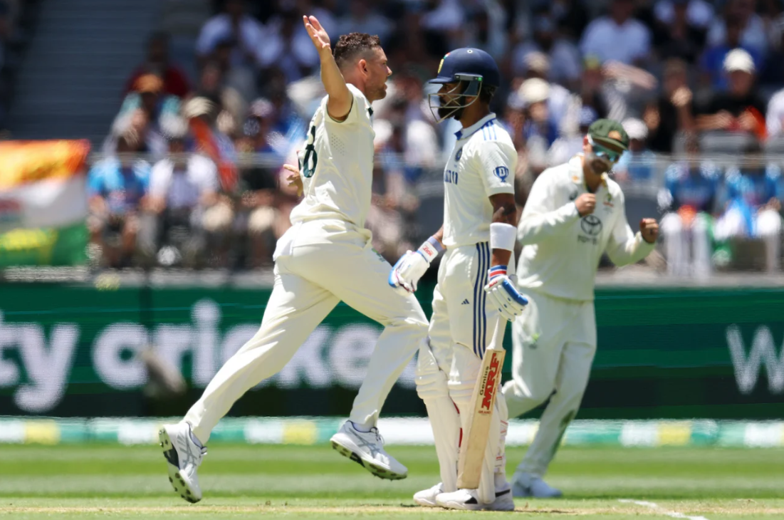 Virat Kohli and Josh Hazlewood | IND vs AUS | Image: Getty Images