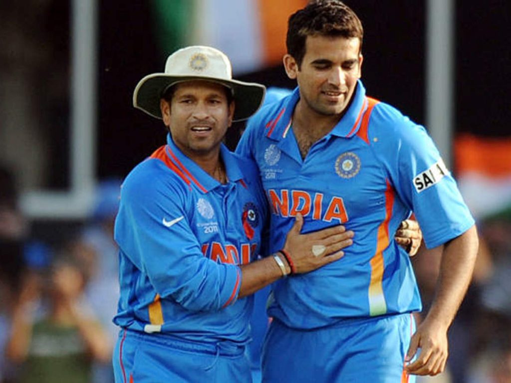 Sachin Tendulkar and Zaheer Khan