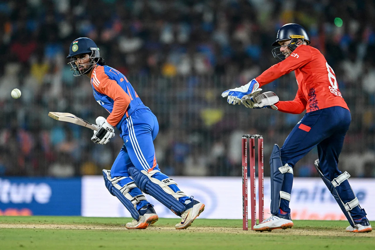 Tilak Varma | IND vs ENG | Image: Getty Images