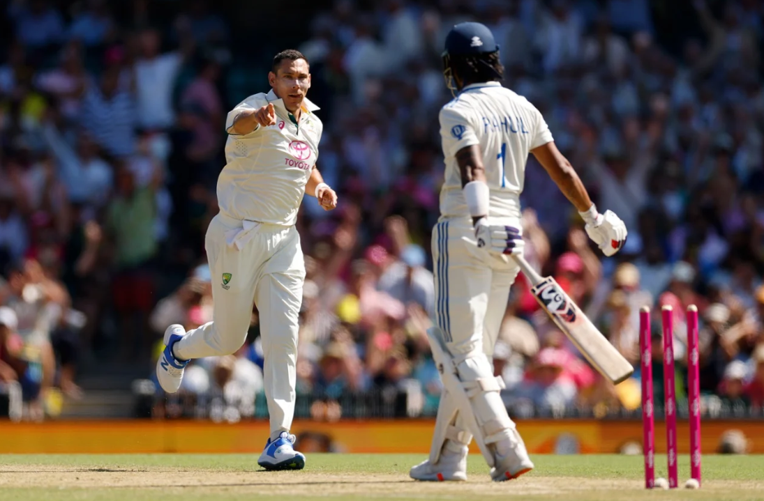 KL Rahul, Scott Boland | IND vs AUS | Image: Getty Images