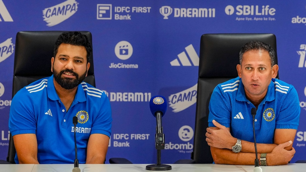 Rohit Sharma and Ajit Agarkar | Image: Getty Images