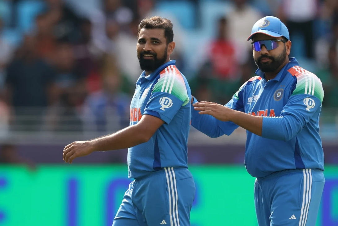 Mohammed Shami and Rohit Sharma | CT 2025 | Image: Getty Images