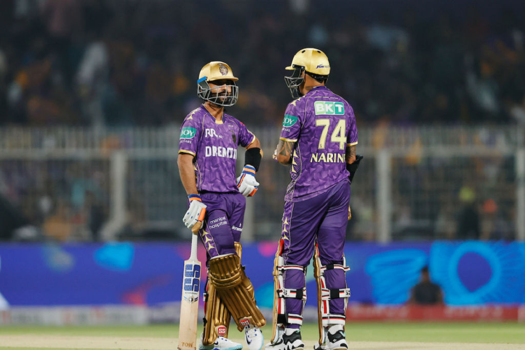 Sunil Narine and Ajinkya Rahane | IPL | Image: Getty Images