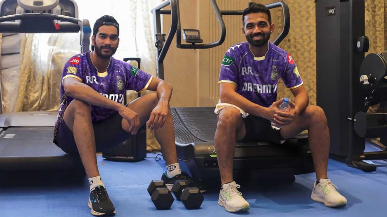 Venkatesh Iyer and Ajinkya Rahane | IPL | Image: Twitter