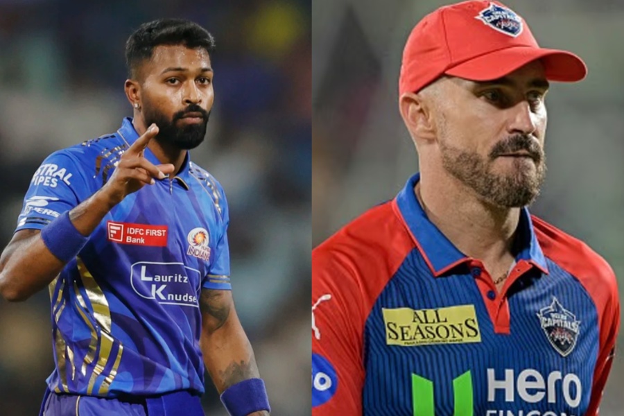 IPL 2025, MI vs DC Toss Report in Bengali: টসে জিতলো দিল্লী, অধিনায়ককে ছাড়াই মুম্বইয়ের বিরুদ্ধে নামছে ক্যাপিটালস শিবির !! 5 Hardik Pandya, Faf du Plessis | Image: Twitter