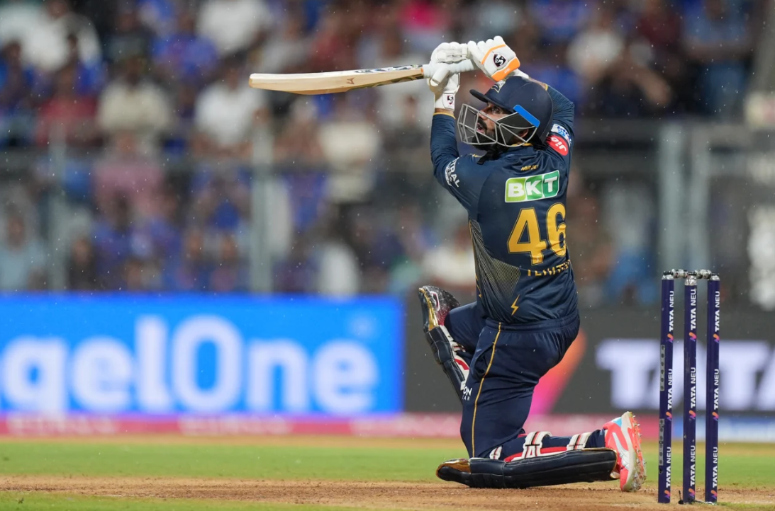 IPL 2025: বৃষ্টিকে বুড়ো আঙুল দেখিয়ে দুই পয়েন্ট গুজরাতের, মুম্বইয়ের জয়যাত্রা রুখলেন শুভমানরা !! 3 Rahul Tewatia | IPL | Image: Getty Images