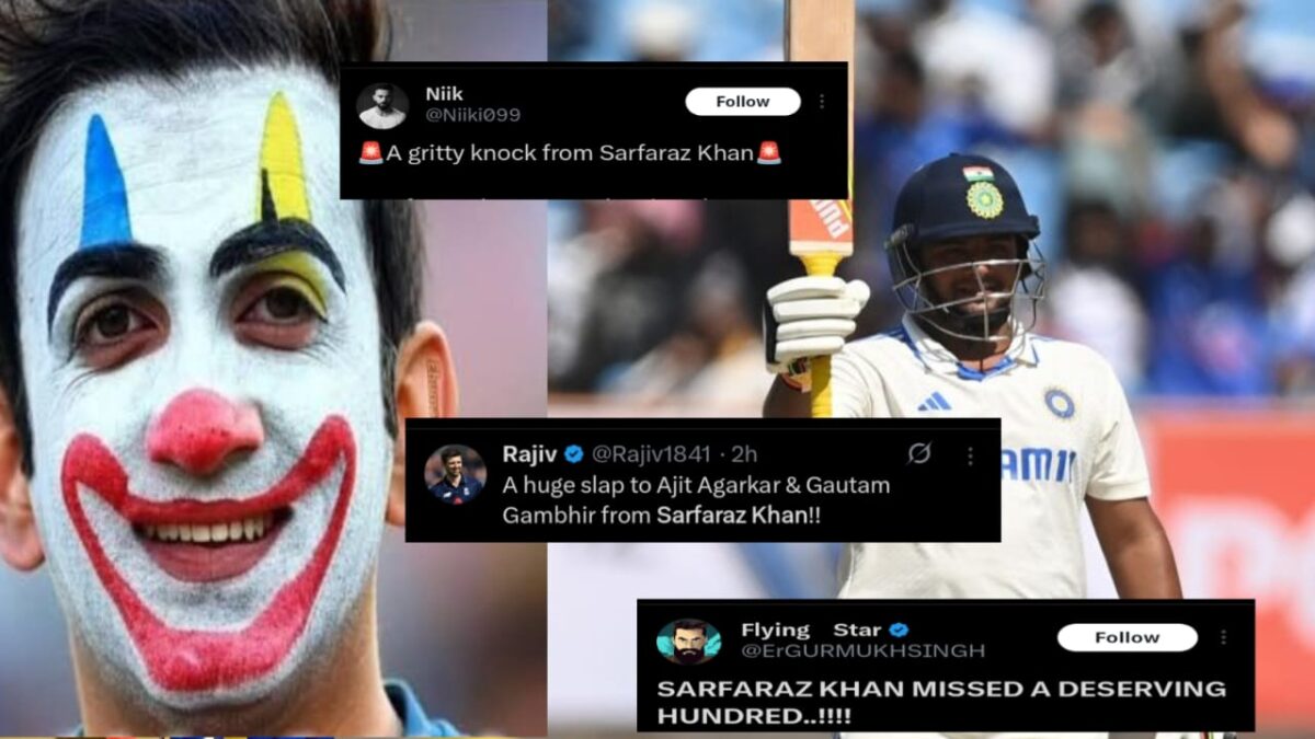 "গম্ভীরের গালে থাপ্পড়.." ভারতীয় 'এ' দলের হয়ে সরফরাজ খানের বিধ্বংসী ইনিংস, BCCI'কে কটাক্ষ নেটিজেনদের !! 1