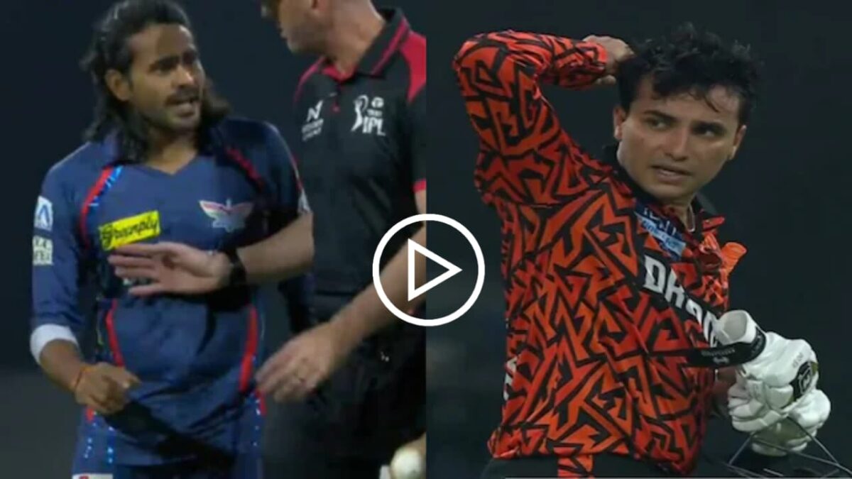 LSG vs SRH: “চুলের মুঠি ছিঁড়ে দেবো…”, হাতাহাতিতে জড়িয়ে পড়লেন অভিষেক ও দিগ্বেশ, ভিডিও ভাইরাল !! 1