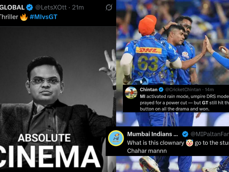 "অতি চালাকের গলায় দড়ি.." মুম্বাইয়ের বিরুদ্ধে শেষ বলে জয় ছিনিয়ে নিলো গুজরাত, সমাজ মাধ্যমে চর্চা শুরু !! 1