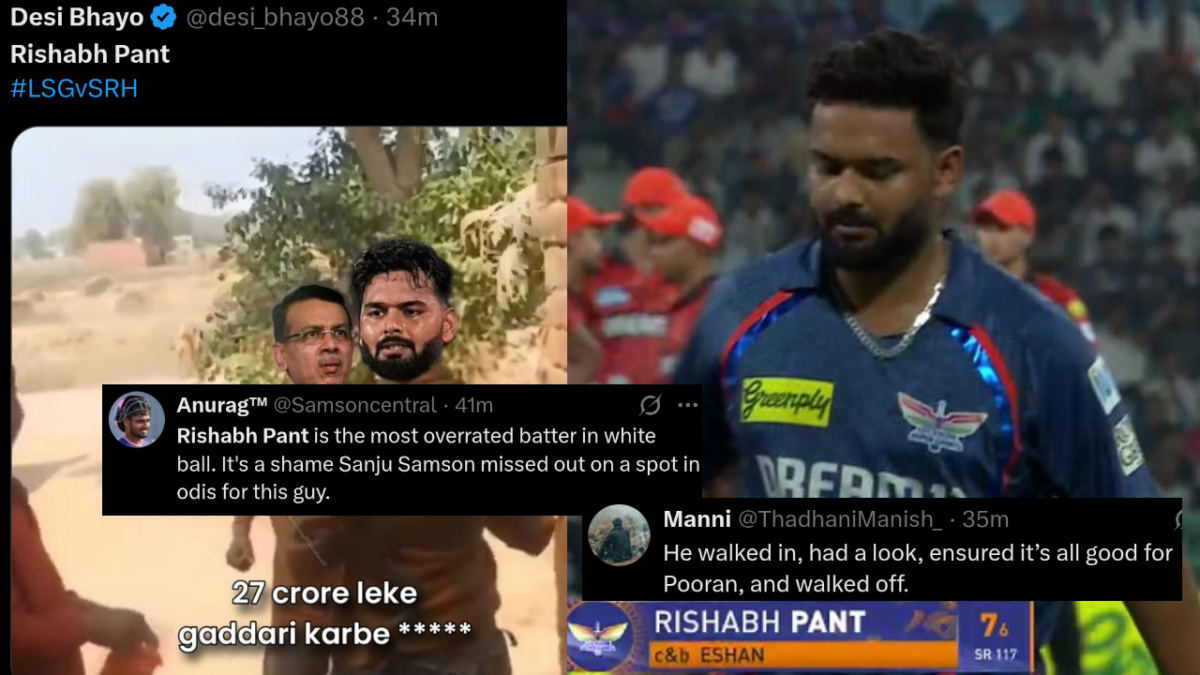"ঘাড় ধাক্কা দিয়ে বার করবে..." সানরাইজার্সের বিরুদ্ধে ৭ রানে উইকেট হারালেন ঋষভ পন্থ, সমাজ মাধ্যমে চর্চা শুরু !! 1