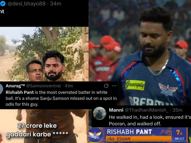 "ঘাড় ধাক্কা দিয়ে বার করবে..." সানরাইজার্সের বিরুদ্ধে ৭ রানে উইকেট হারালেন ঋষভ পন্থ, সমাজ মাধ্যমে চর্চা শুরু !! 8