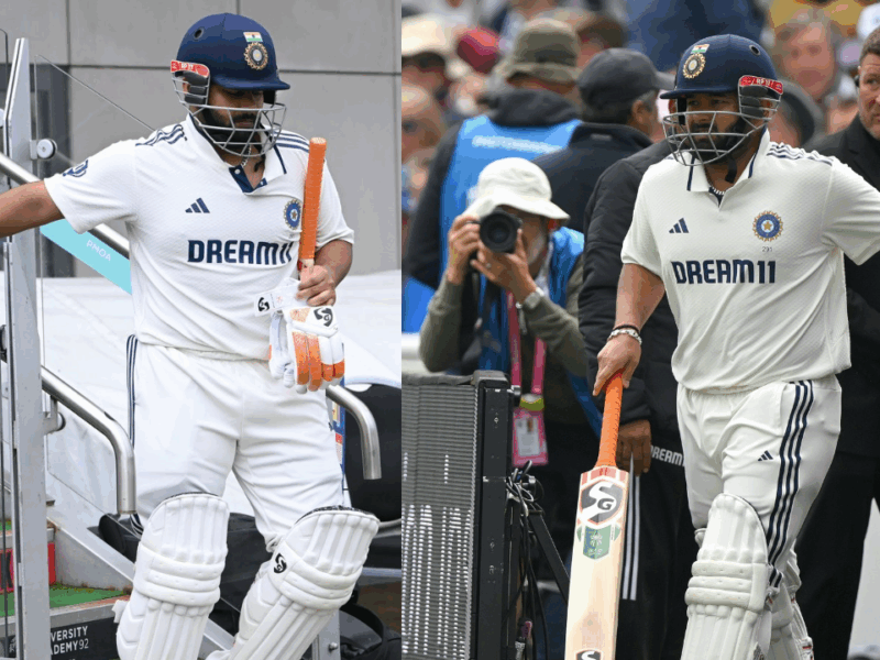 ভাঙা পা নিয়েই দলের স্বার্থে সবাইকে চমকে দিয়ে বাইশ গজে হাজির ঋষভ পন্থ, ভাইরাল ভিডিও !! 10