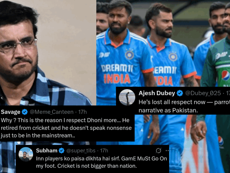 "রাজনীতিটা বেশ ভালোই বোঝেন..." ভারত-পাক ম্যাচ নিয়ে মুখ খুলতেই সমাজ মাধ্যমে ট্রোলের মুখে সৌরভ গাঙ্গুলি !! 8