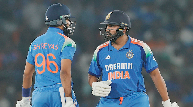 Shreyas Iyer and Rohit Sharma | Image: Getty Images