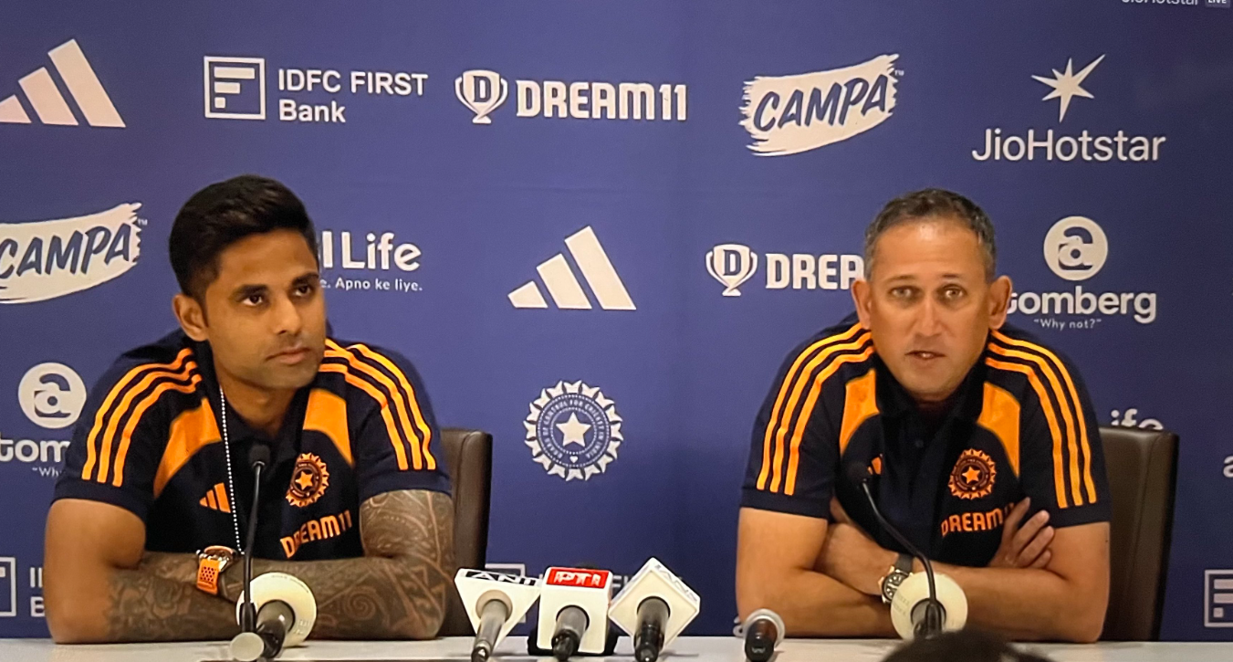 Suryakumar Yadav and Ajit Agarkar | Image: Twitter