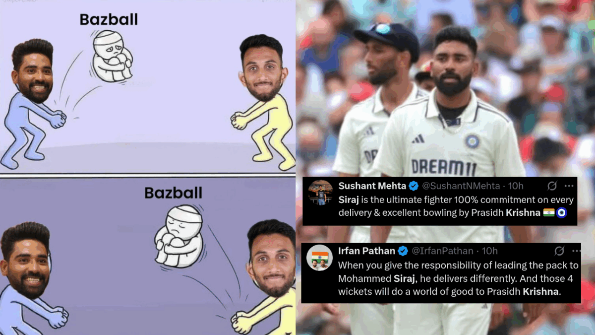“দো ভাই, দোনো তাবাই…” ইংল্যান্ডকে নাস্তানাবুদ করে সমাজ মাধ্যমে ট্রেন্ডিং কৃষ্ণ-সিরাজ !! 1