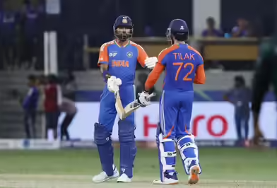 Hardik Pandya and Tilak Varma | Asia Cup 2025 | Image: Twitter