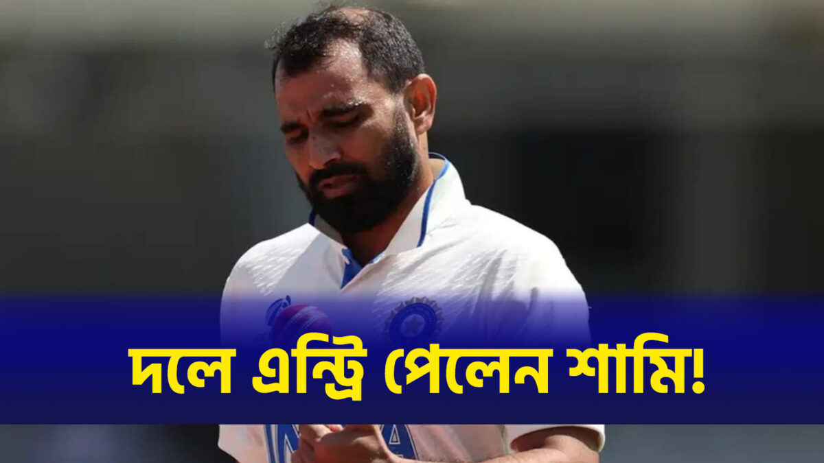 দিল্লি টেস্টের একদিন আগেই দলে ওয়াইল্ড কার্ড এন্ট্রি পেলেন শামি, মাঠে ফিরছেন তারকা পেসার !! 1