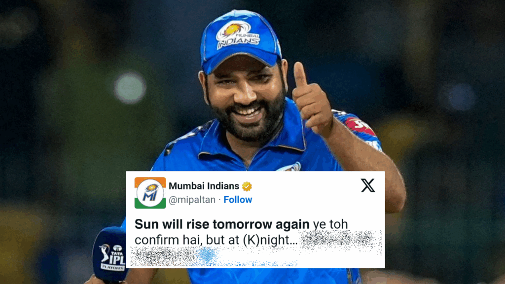 "সূর্য উঠবে তবুও নাইট..." KKR-এ যাচ্ছেন না রোহিত শর্মা, রহস্যময় পোস্টে নিশ্চিত করলো মুম্বাই পল্টন !! 1