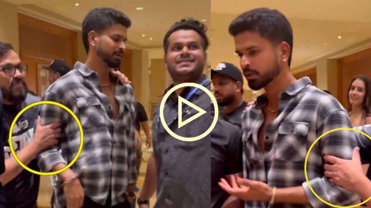 "তোমার কাজ ভক্তদের দূরে রাখা..", নিরাপত্তারক্ষীর ওপর মেজাজ হারিয়ে সমালোচনায় শ্রেয়স আইয়ার !! 1