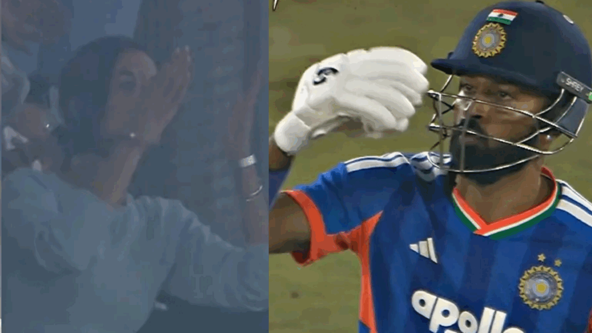 হাফ সেঞ্চুরি হাঁকিয়ে গার্ল ফ্রেন্ডের দিকে ফ্লাইং কিস ছুড়ে দিলেন হার্দিক পান্ডিয়া, নিমেষে ভাইরাল ভিডিও !! 1