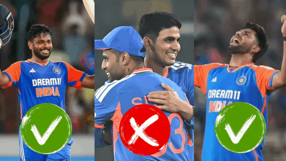 বাদ সূর্যকুমার-শুভমান, সঞ্জু-হার্ষিতকে এন্ট্রি দিয়ে টিম ইন্ডিয়ার তৃতীয় T20’এর একাদশ প্রকাশ !! 1