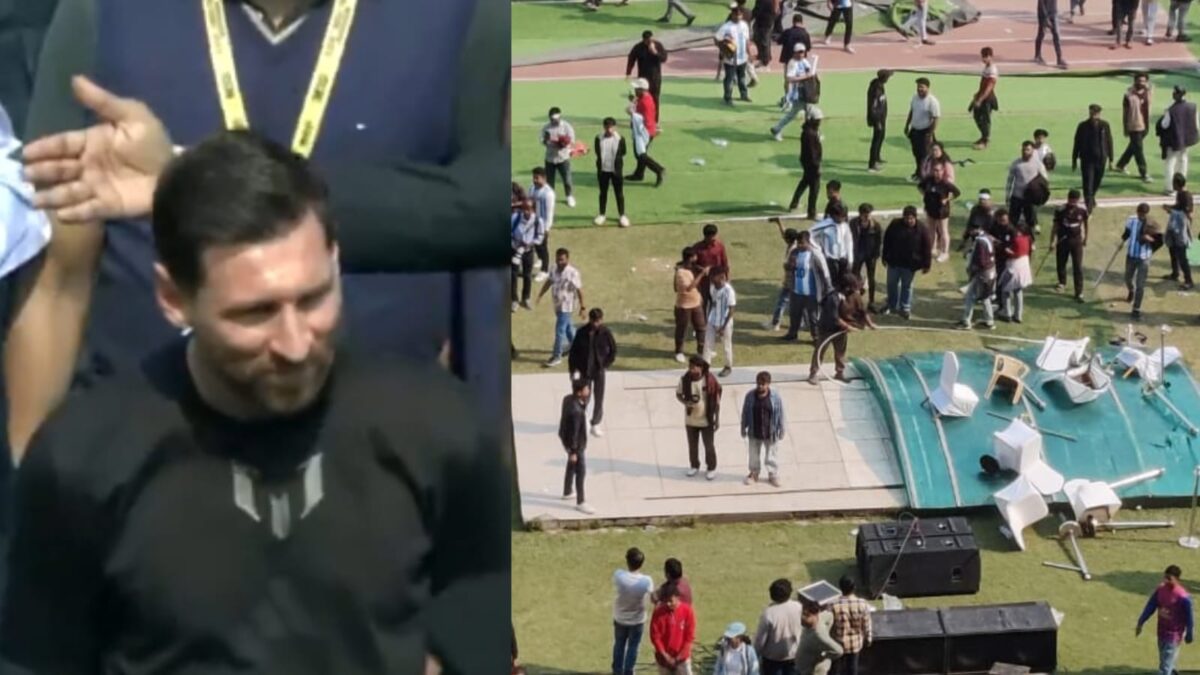 মেসিকে ঘিরে রণক্ষেত্র যুবভারতী, ফুটবলের রাজপুত্রকে দেখতে না পেয়ে চলল ভাঙচুর-আগুন ধরানোর চেষ্টা !! 1