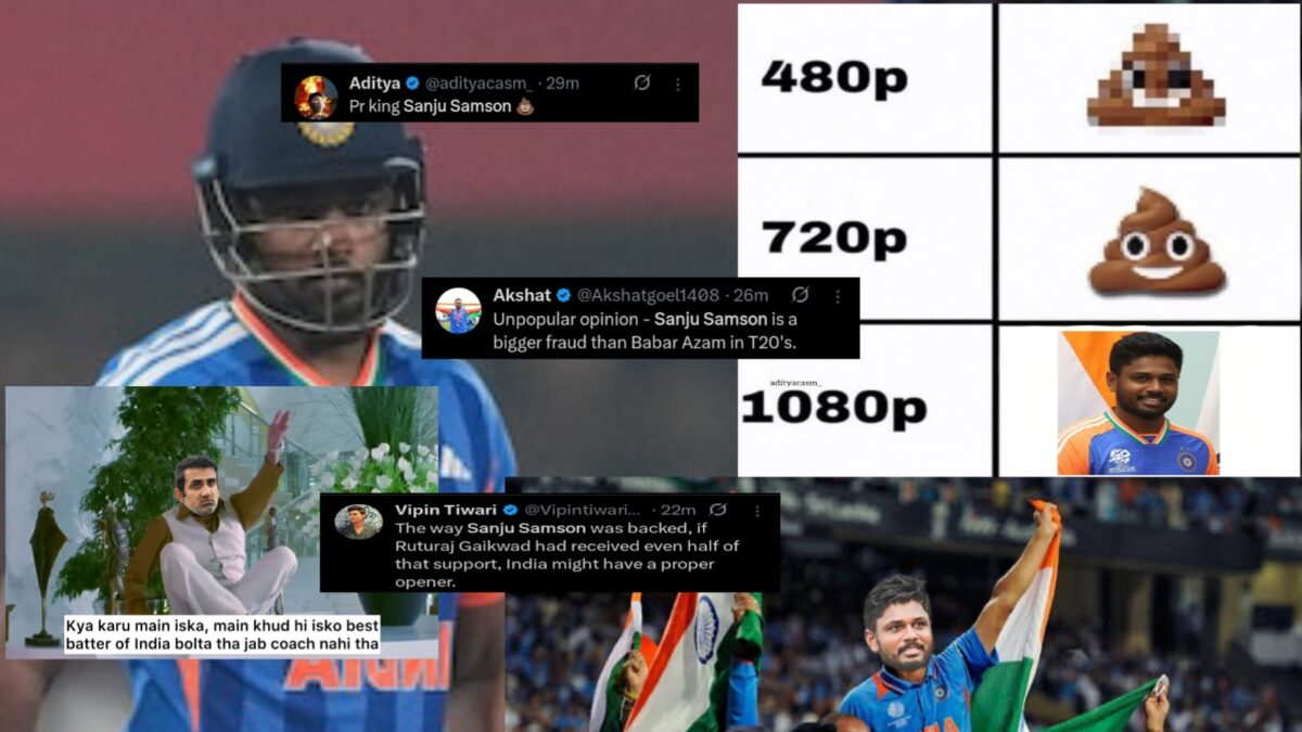 "বাবরের থেকেও বড়ো জালি ব্যাটার..", নিউজিল্যান্ডের বিরুদ্ধে ব্যর্থ সঞ্জু'কে নিয়ে সমালোচনা ভক্তদের !! 1