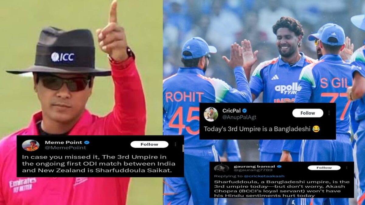 "BCCI'এর লজ্জা লাগা উচিত..", ভারত বনাম নিউজিল্যান্ডের ম্যাচে বাংলাদেশি আম্পায়ার থাকায় কটাক্ষ নেটিজেনদের !! 1