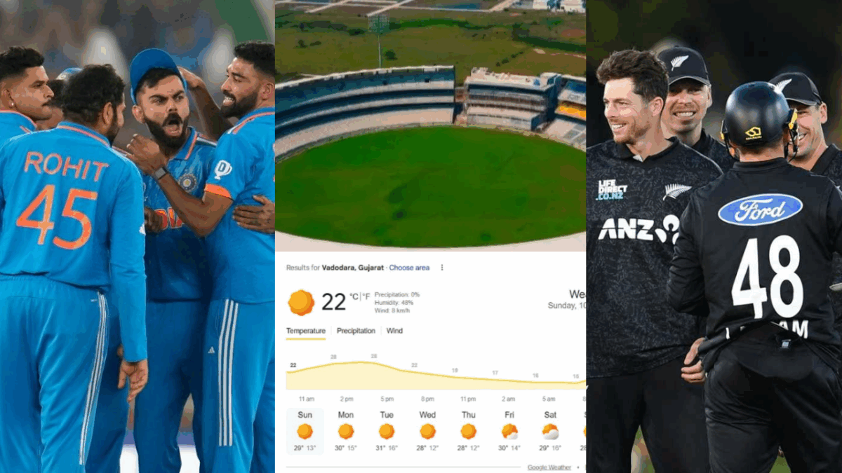 IND vs NZ 1ST ODI 2026: ভদোদরায় ইতিহাসের হাতছানি, ভারত–নিউজিল্যান্ড প্রথম ওয়ানডেতে নজরে পিচ ও আবহাওয়ায় !! 1