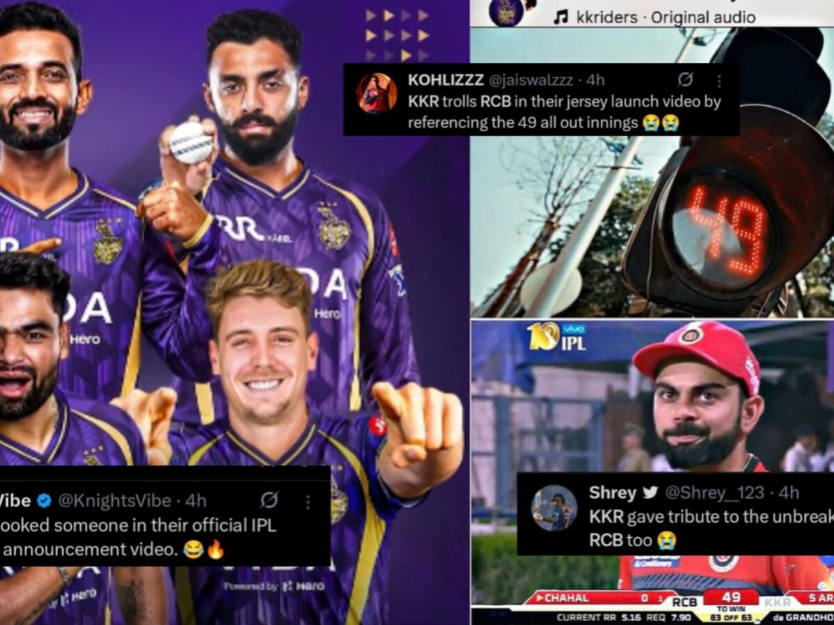 "RCB'এর অকাত বুঝিয়ে দিল..", জার্সি উন্মোচনে বিরাট কোহলির দলকে ট্রোল করলো KKR !! 3