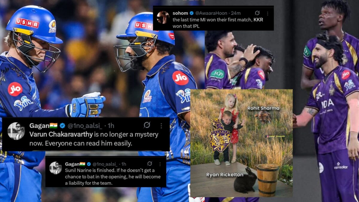 "ছেড়ে দে মা কেঁদে বাঁচি..", রোহিতদের সামনে নাজেহাল KKR, প্রথম ম্যাচে লজ্জার হারে ট্রোল নেটিজেনদের !! 1