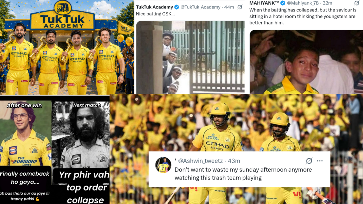 "টুকটুক করতেই ব্যাটে নেমেছিল..." গুজরাটের সামনে ১৫৮ রানে শেষ CSK'এর ব্যাটিং, সমাজ মাধ্যমে চলছে চর্চা !! 1