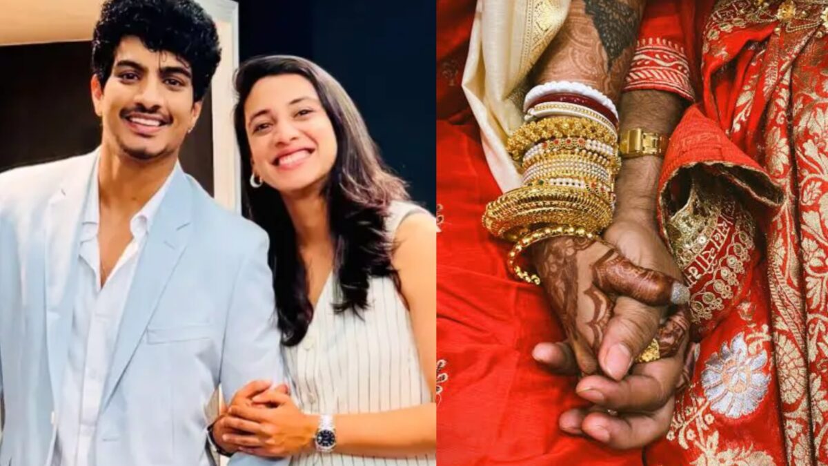 সবকিছু ভুলে আবার সেই প্রতারকের গলায় মালা দিচ্ছেন স্মৃতি মান্ধানা, দুই পরিবারের ভিডিও ভাইরাল !! 1