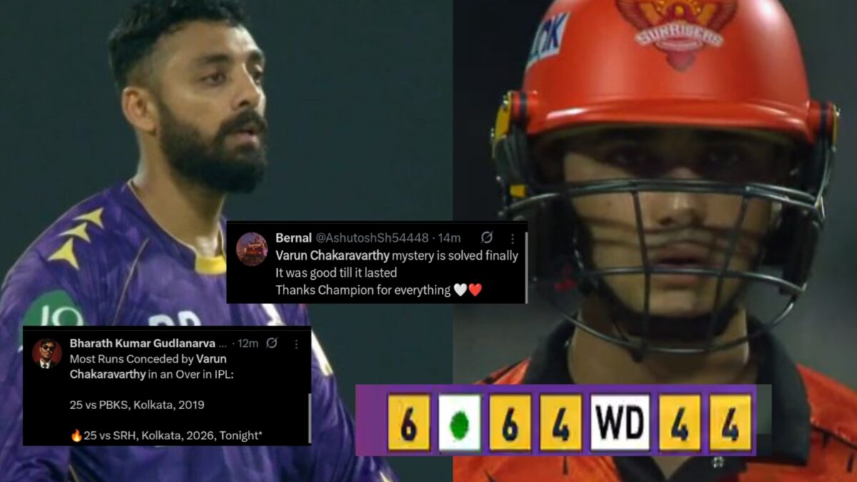 ৬,৬,৪,৪,৪...এক ওভারেই বরুণের মিস্ট্রি ধ্বংস করে দিলেন অভিষেক, কটাক্ষের মুখে KKR স্পিনার !! 1