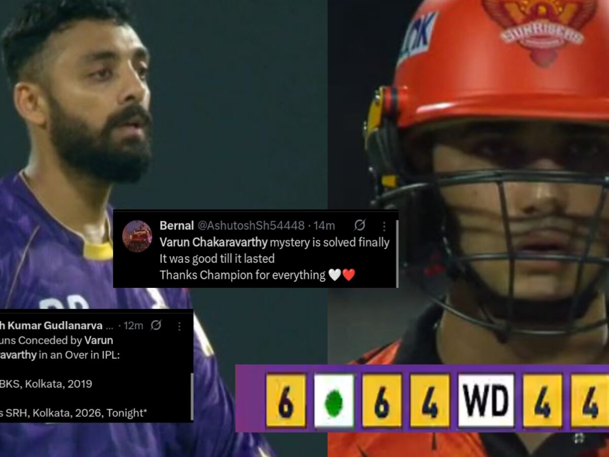 ৬,৬,৪,৪,৪...এক ওভারেই বরুণের মিস্ট্রি ধ্বংস করে দিলেন অভিষেক, কটাক্ষের মুখে KKR স্পিনার !! 17